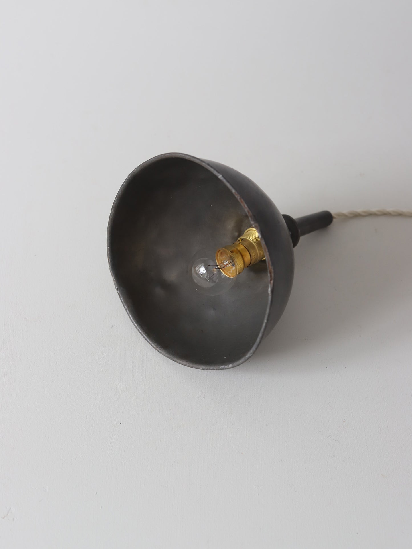 PEWTER FUNNEL LAMP 181