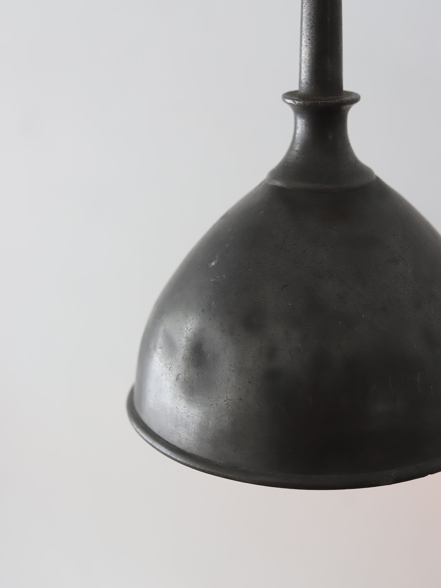 PEWTER FUNNEL LAMP 181