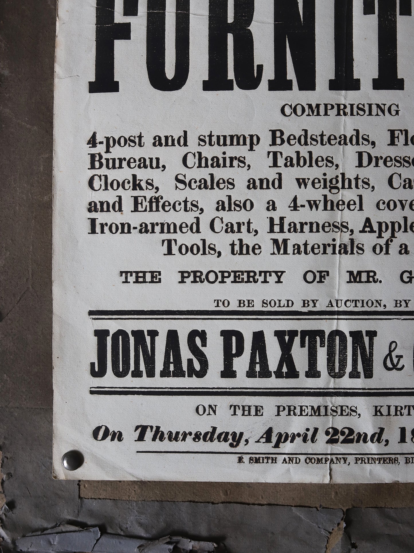 POSTER -KIRTLINGTON