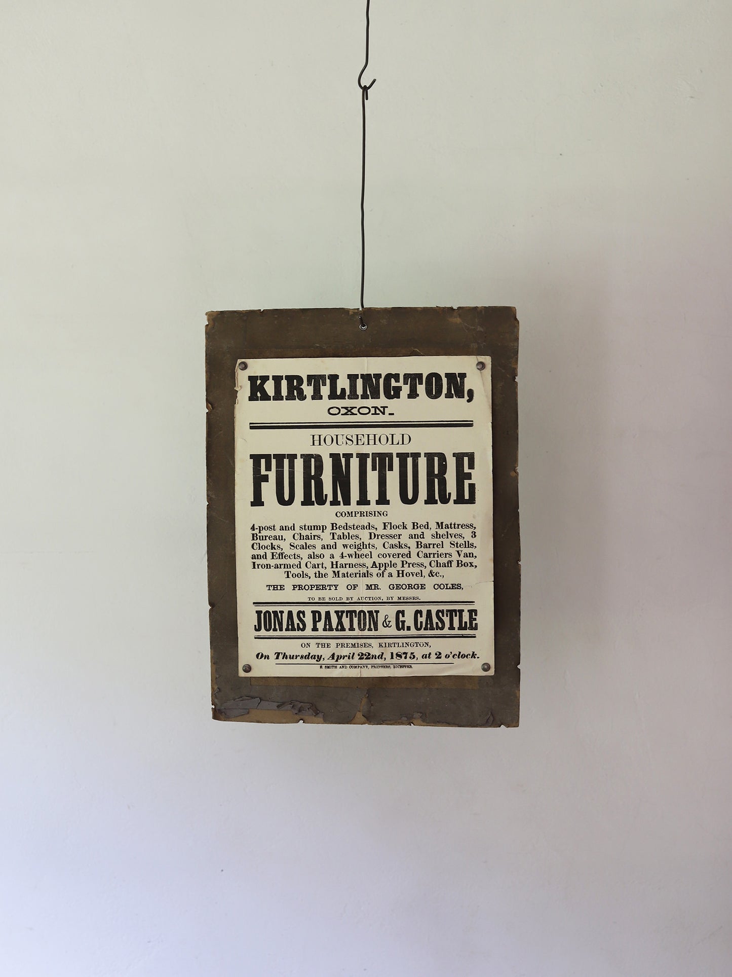 POSTER -KIRTLINGTON