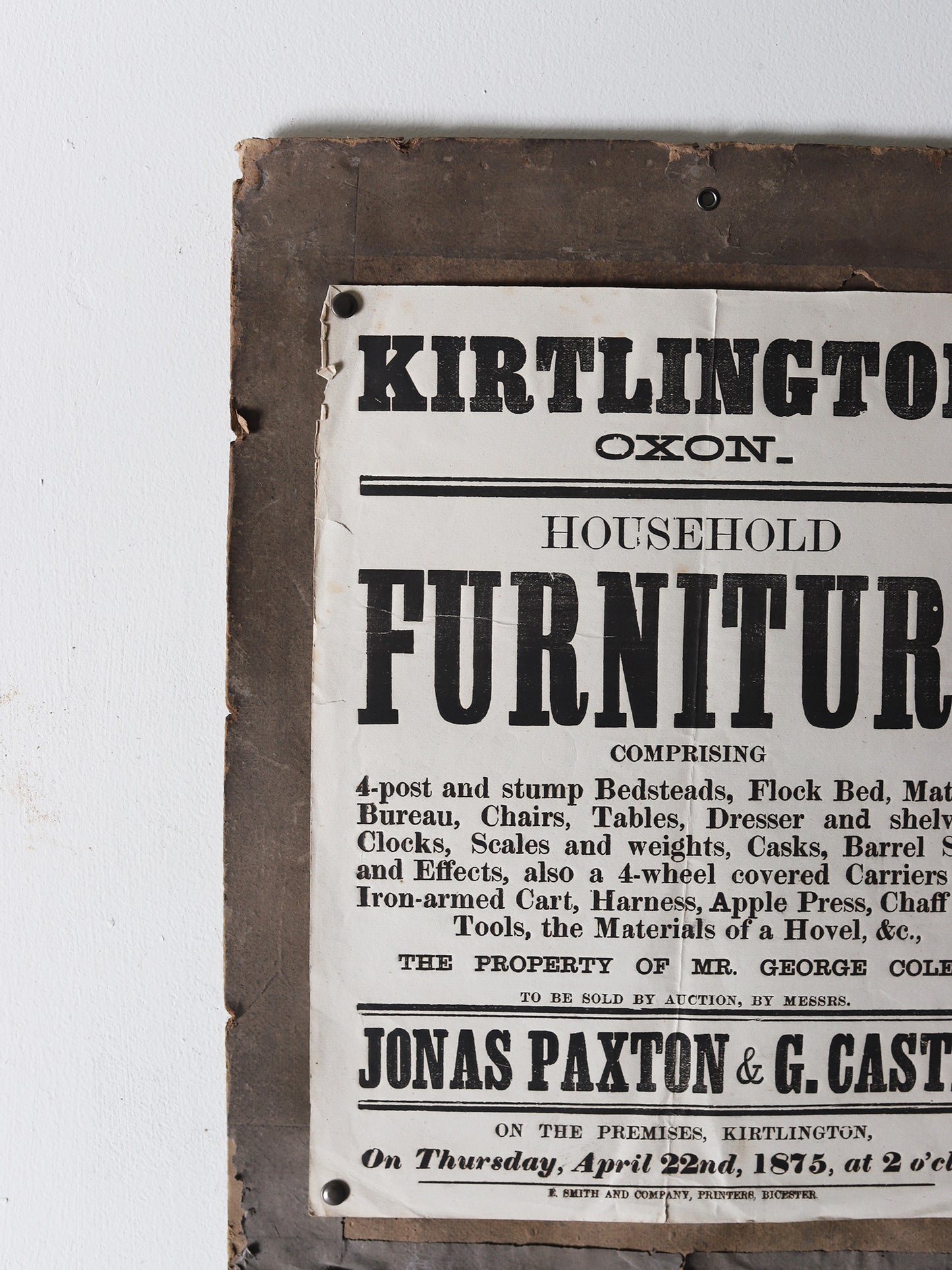 POSTER -KIRTLINGTON