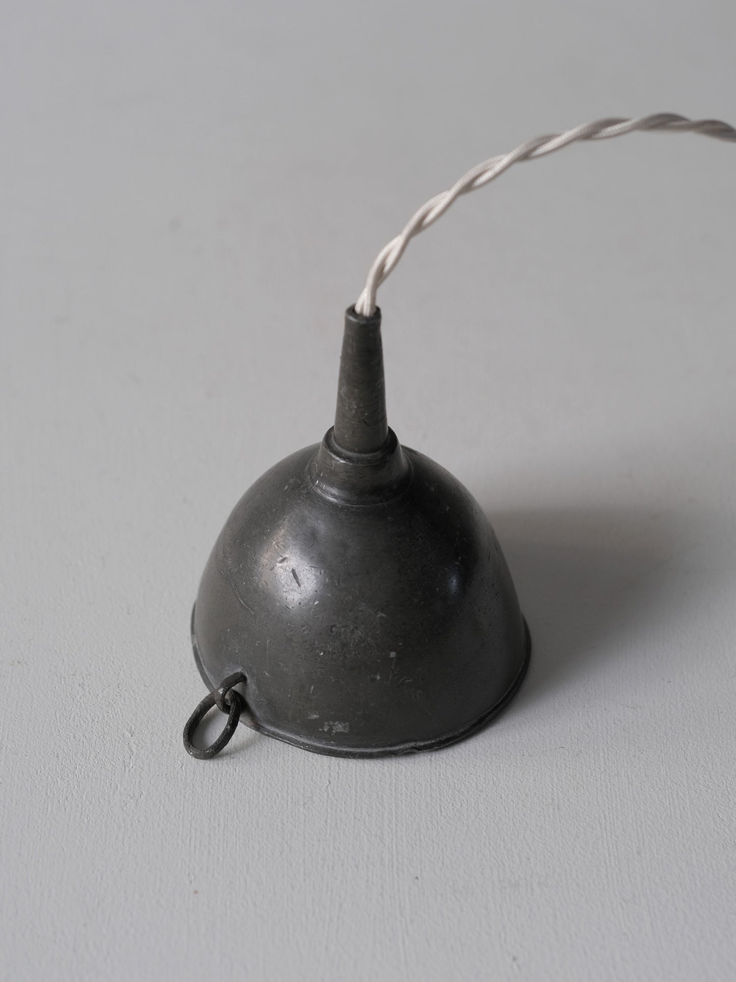 PEWTER FUNNEL LAMP : NO.3