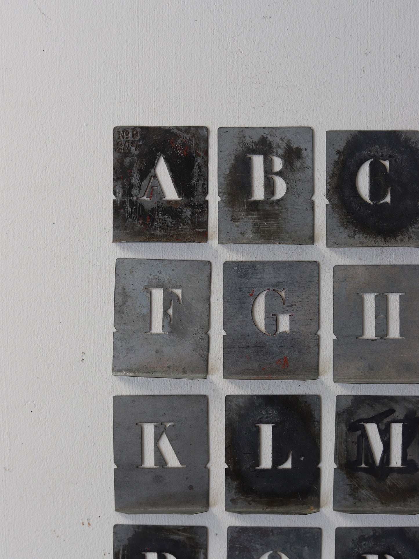 ALPHABET STENCIL SET