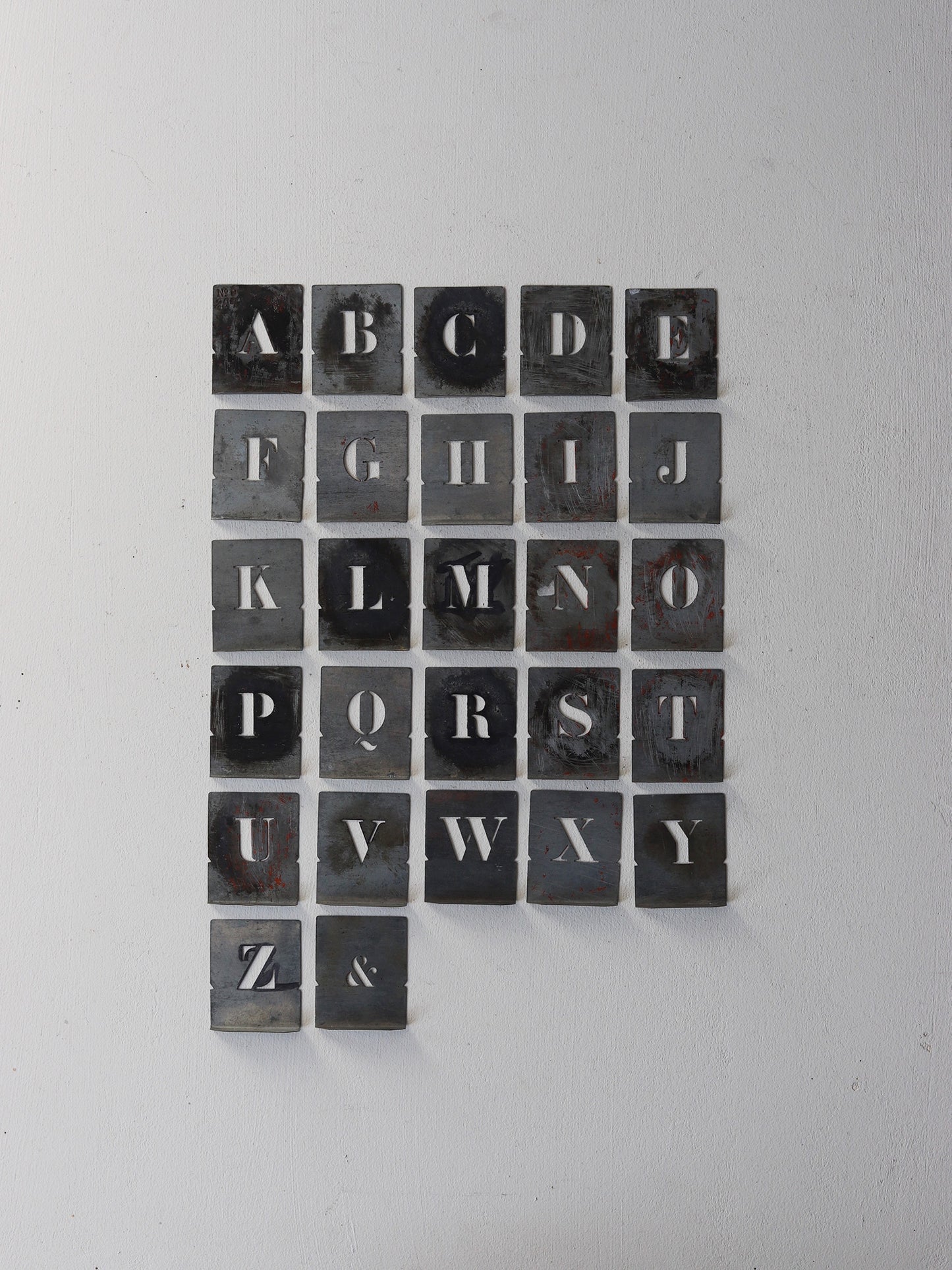 ALPHABET STENCIL SET