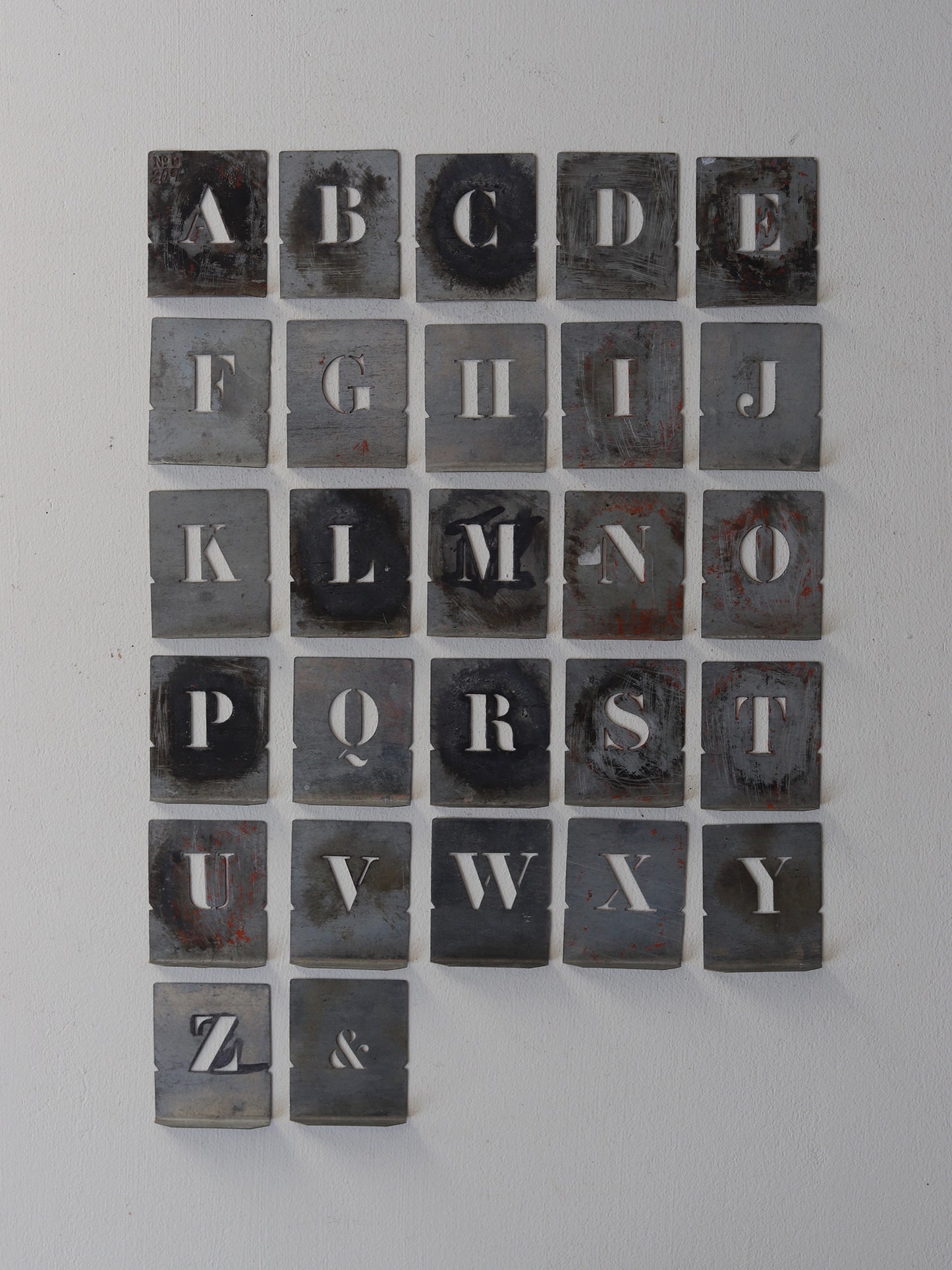 ALPHABET STENCIL SET