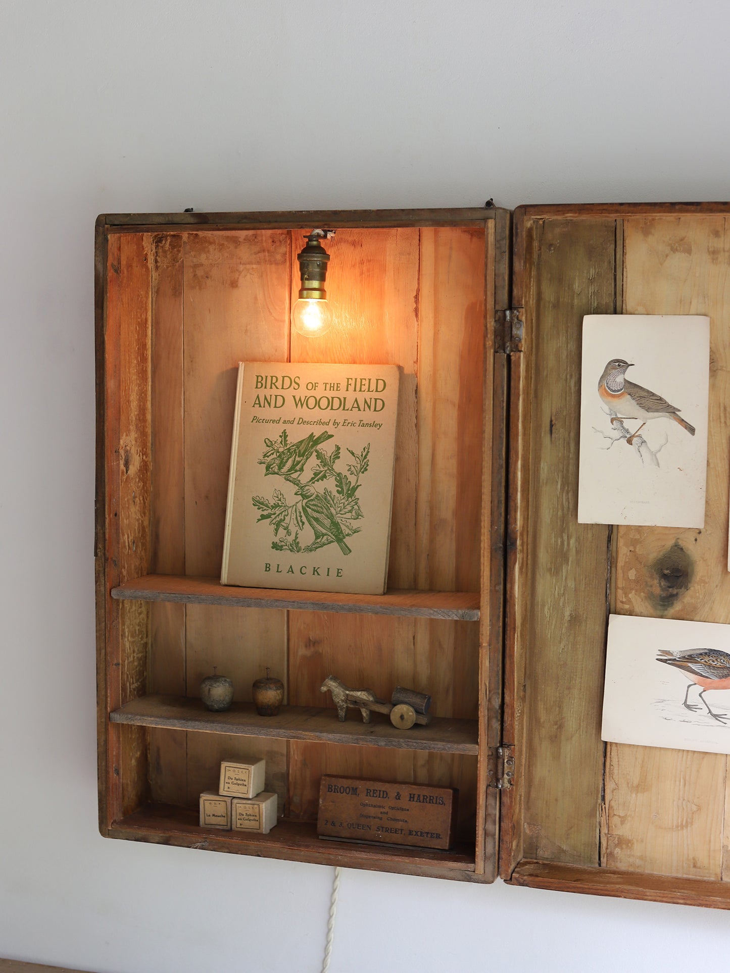 WOODBOX with LAMP