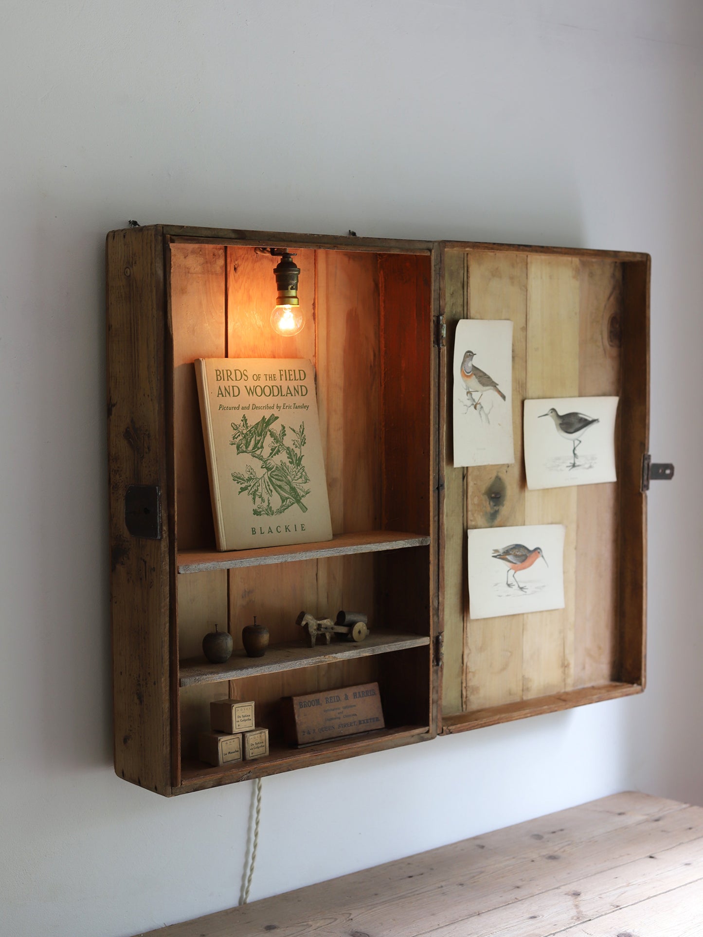WOODBOX with LAMP
