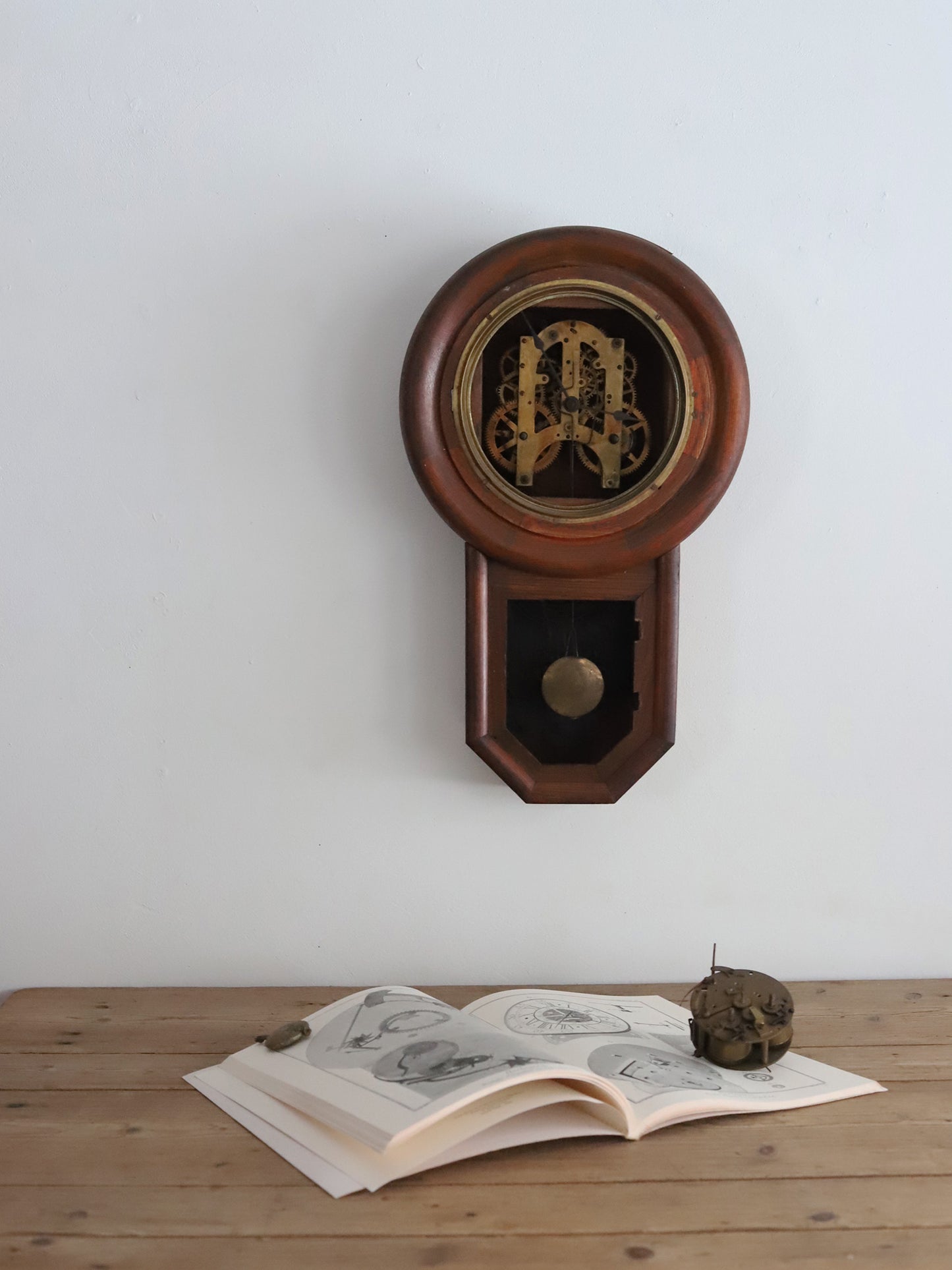 055 古時計と時計の中身と時計の本