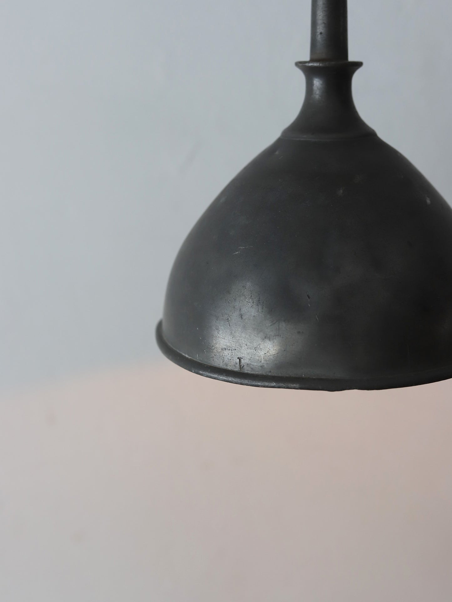 PEWTER FUNNEL LAMP 181