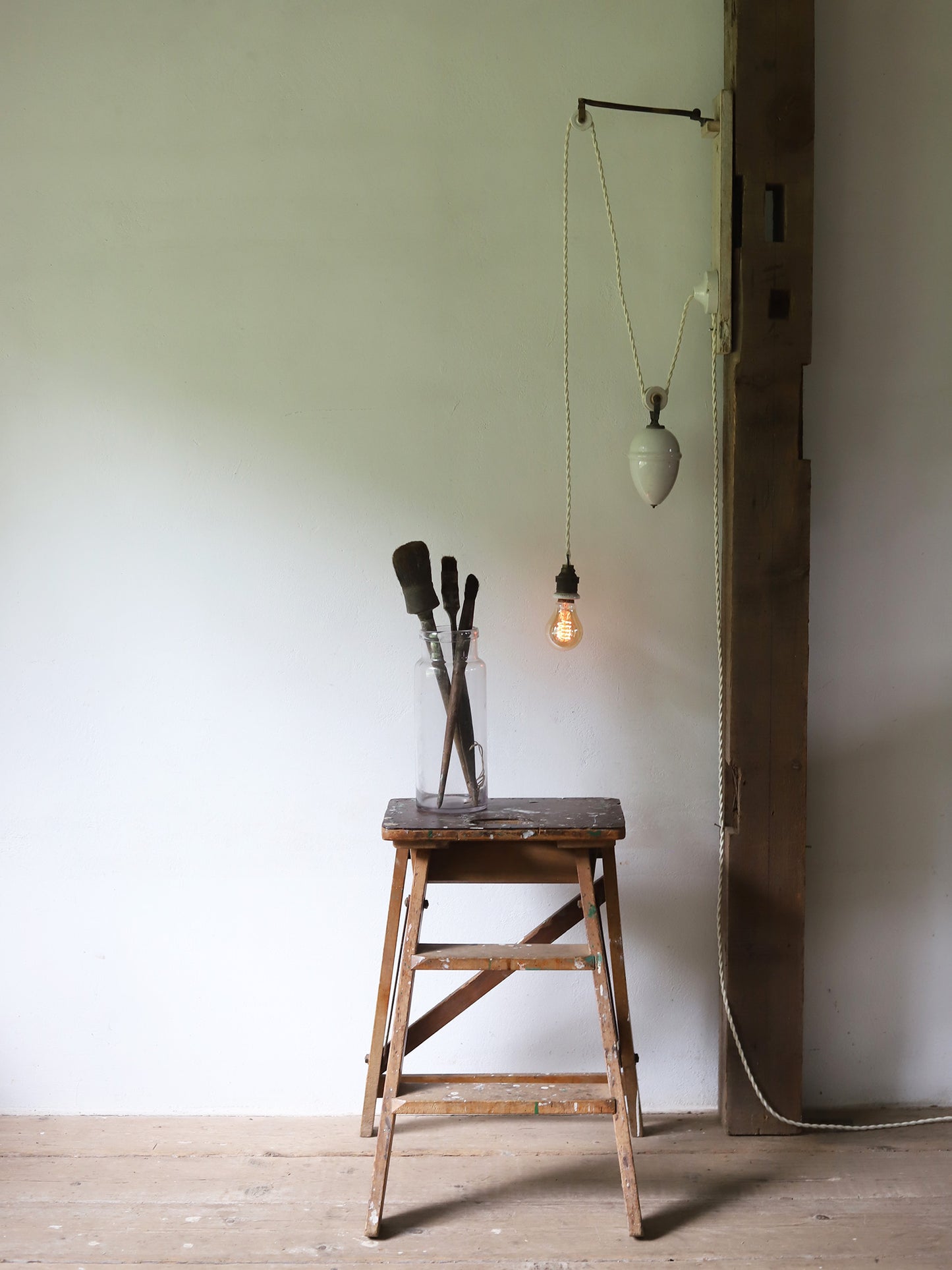 POTTERY LIFTING LAMP