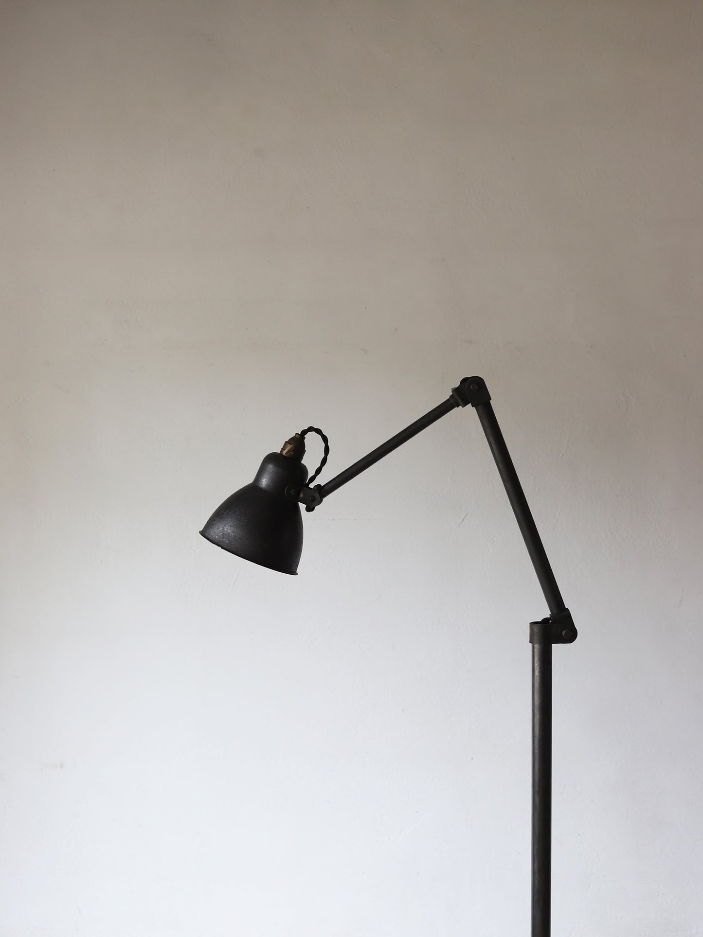 IRON STAND LAMP with BOOK STAND