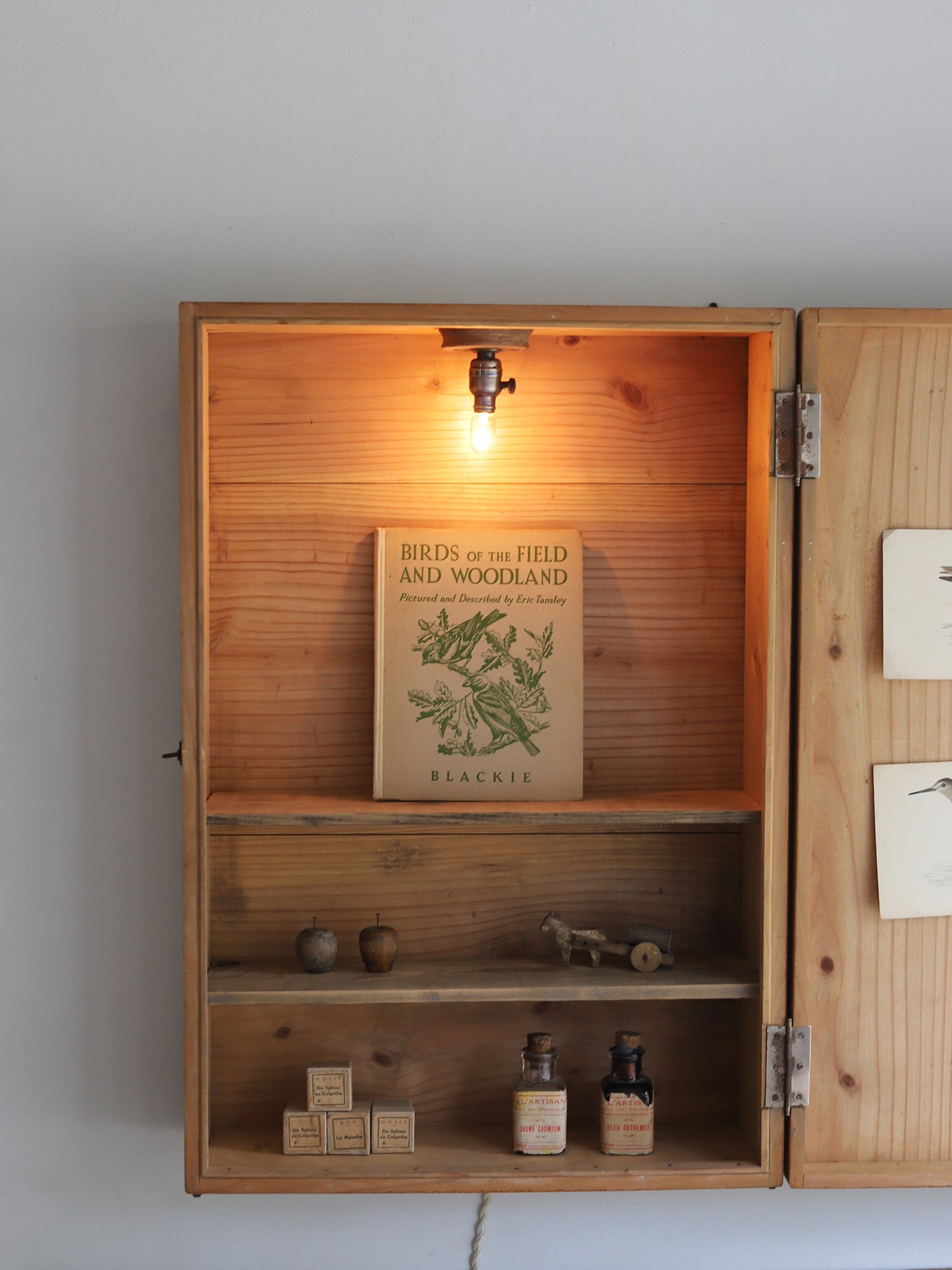 WOODBOX with LAMP