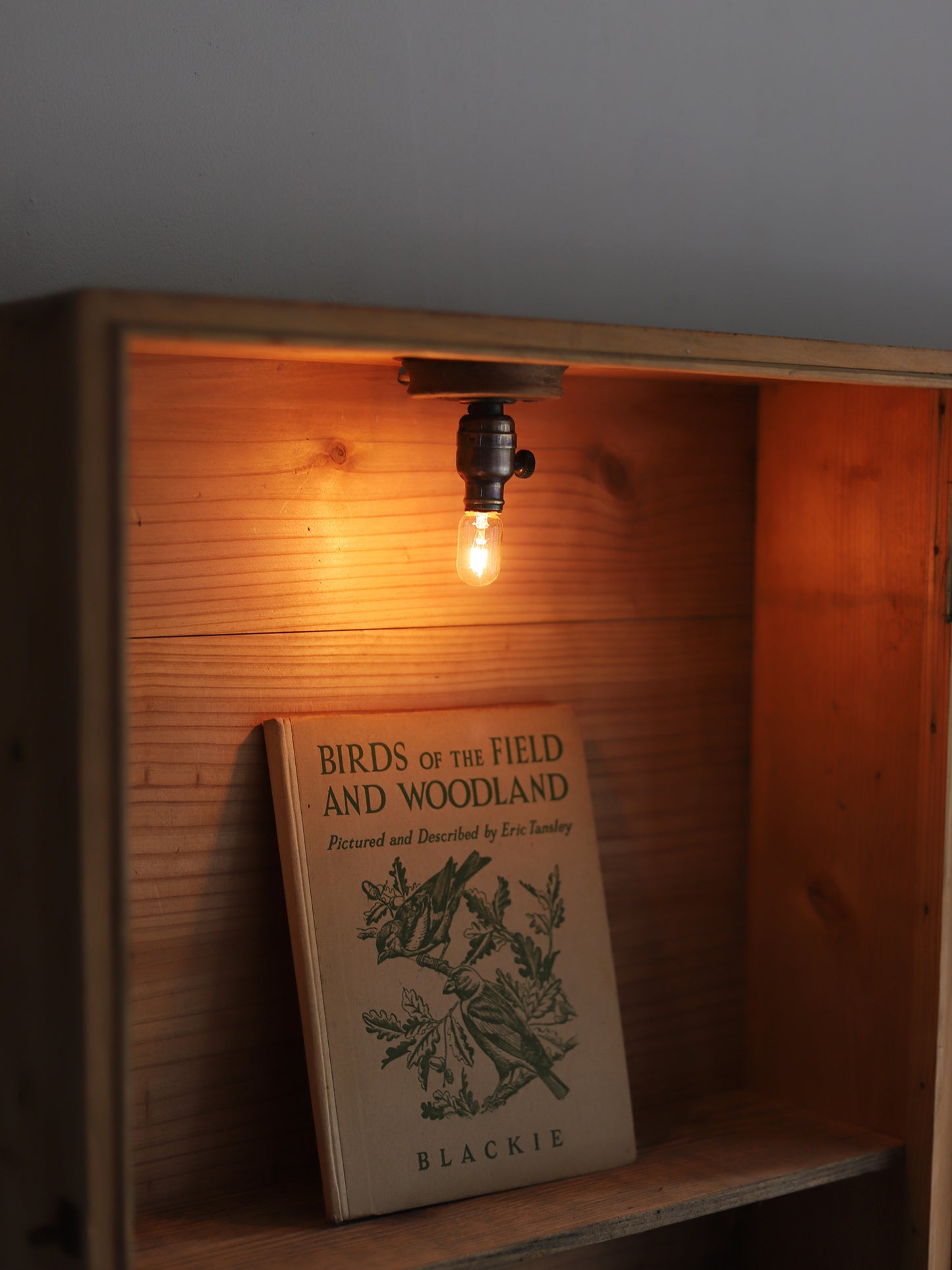 WOODBOX with LAMP