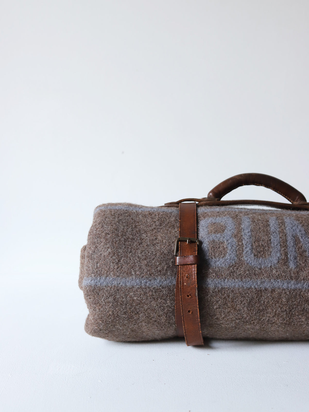 BLANKET with LEATHER BELT