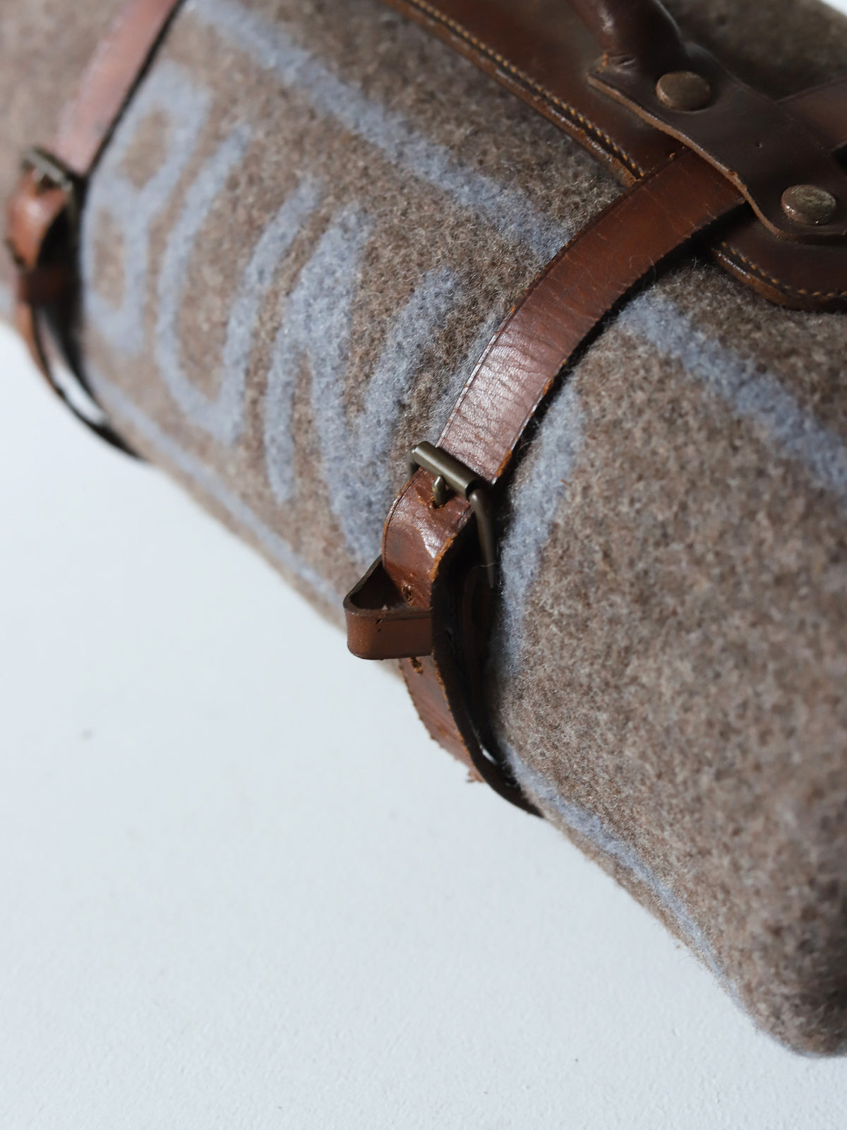 BLANKET with LEATHER BELT