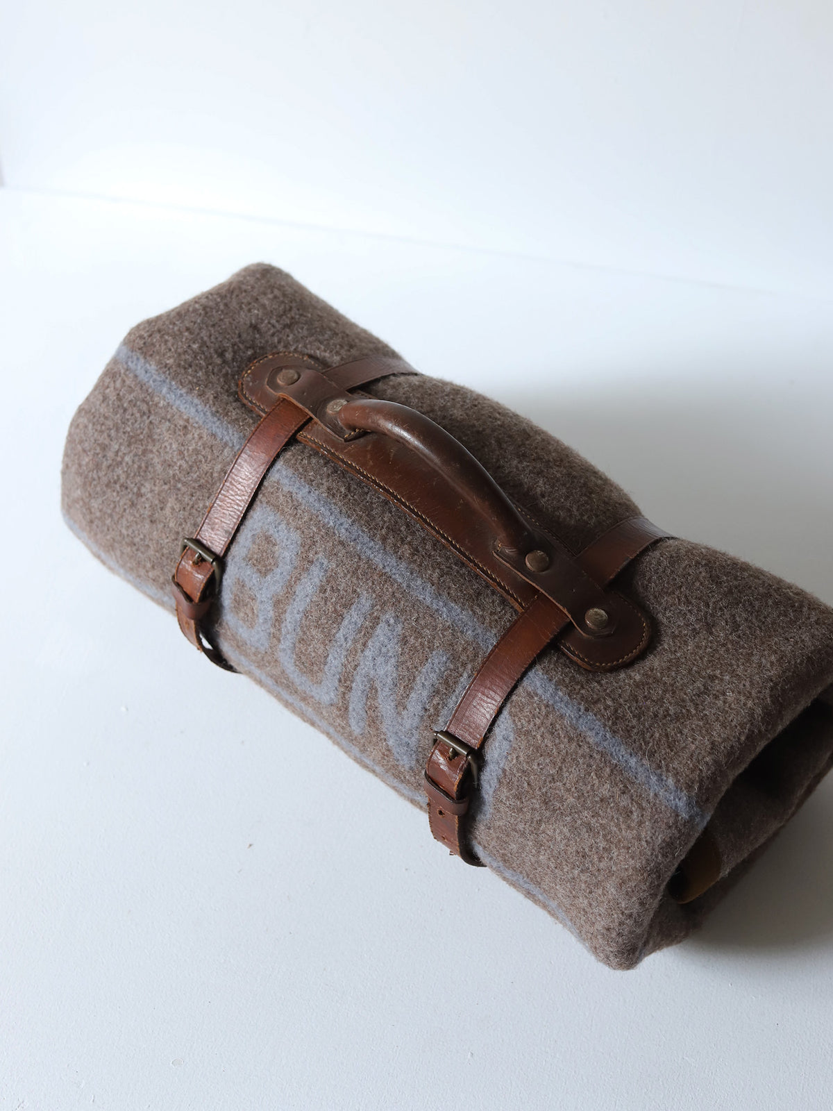 BLANKET with LEATHER BELT