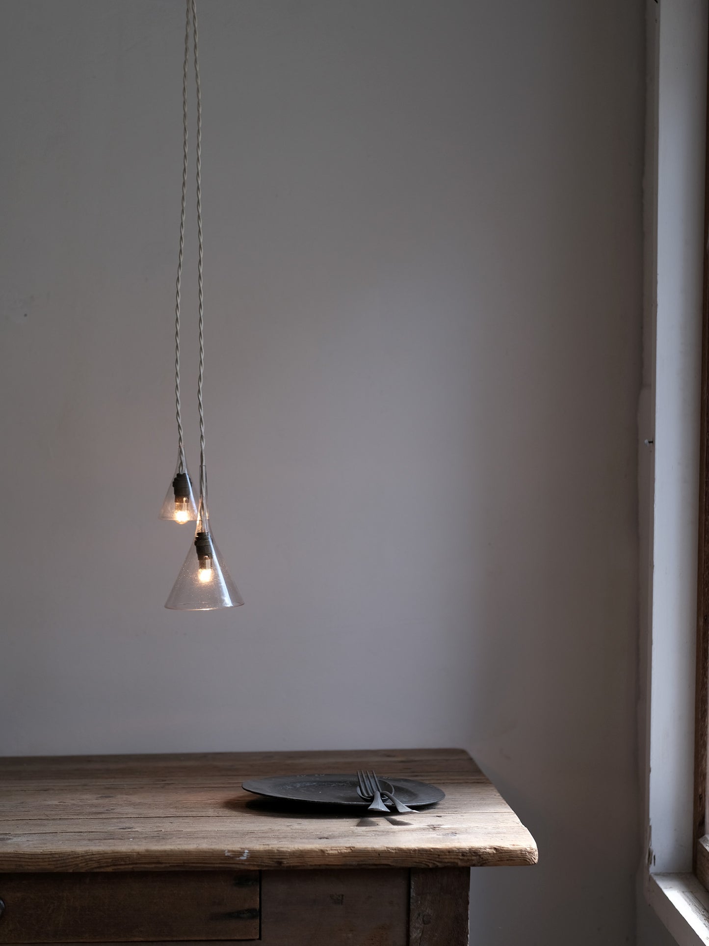 GLASS FUNNEL LAMP MINI