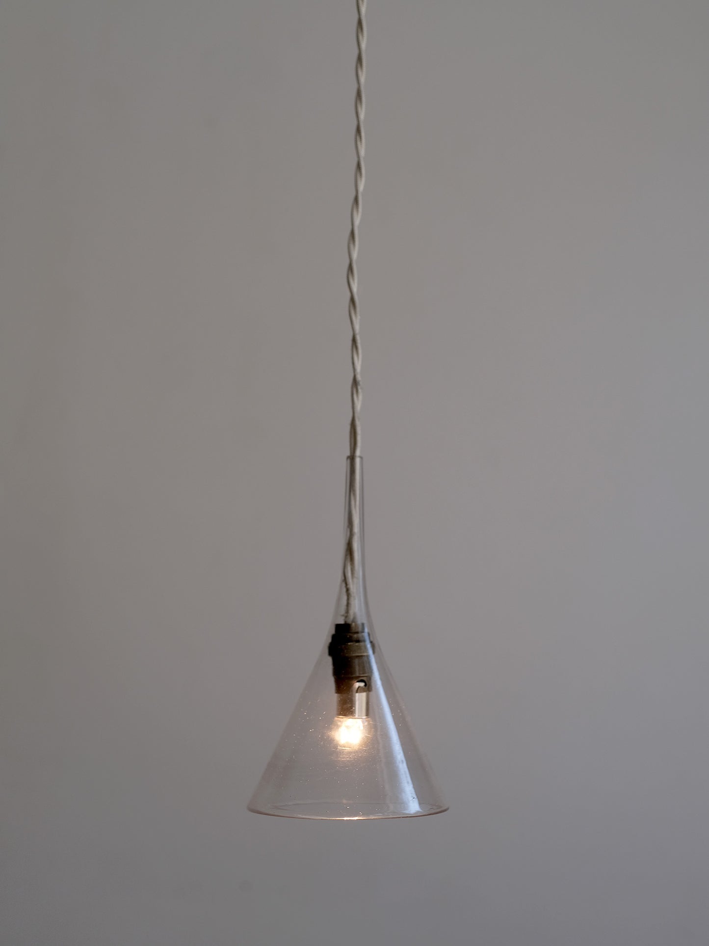 GLASS FUNNEL LAMP SMALL