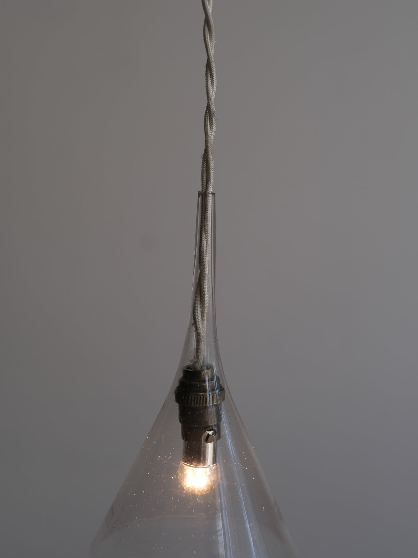 GLASS FUNNEL LAMP SMALL