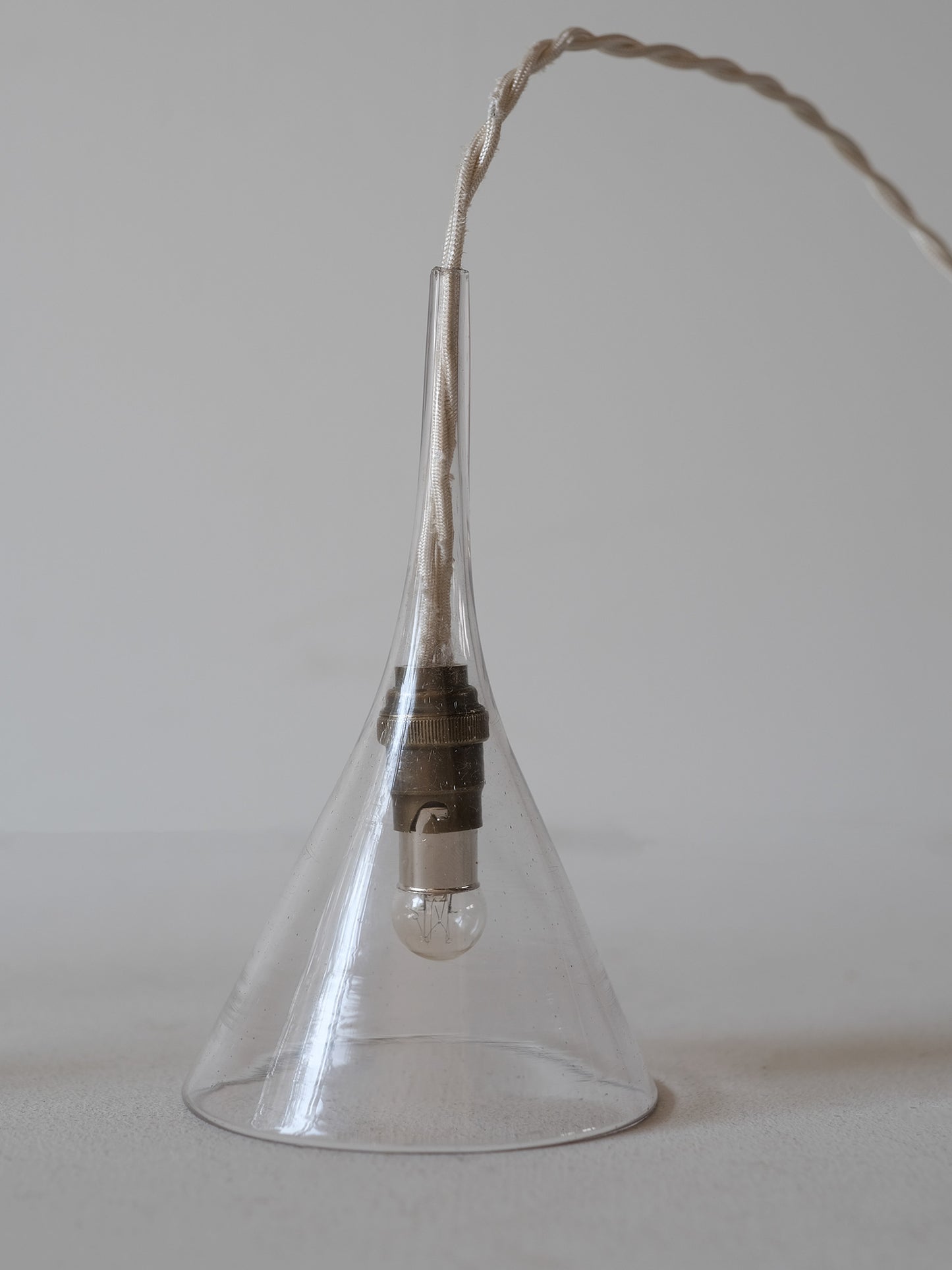GLASS FUNNEL LAMP SMALL