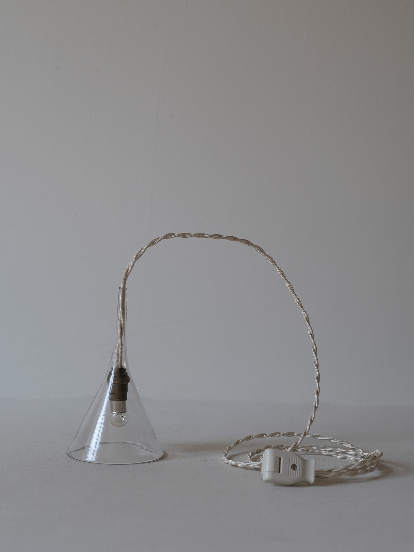 GLASS FUNNEL LAMP SMALL