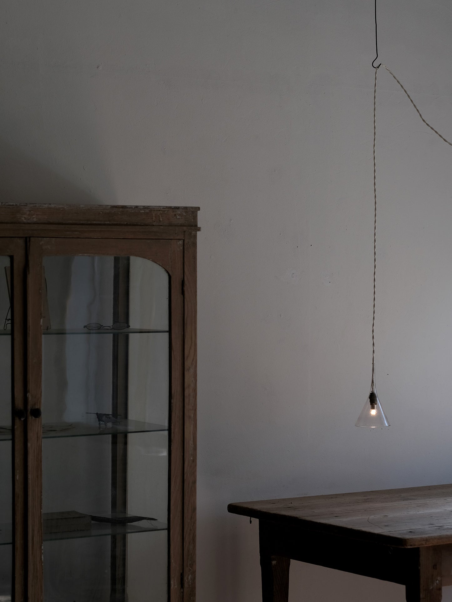 GLASS FUNNEL LAMP SMALL