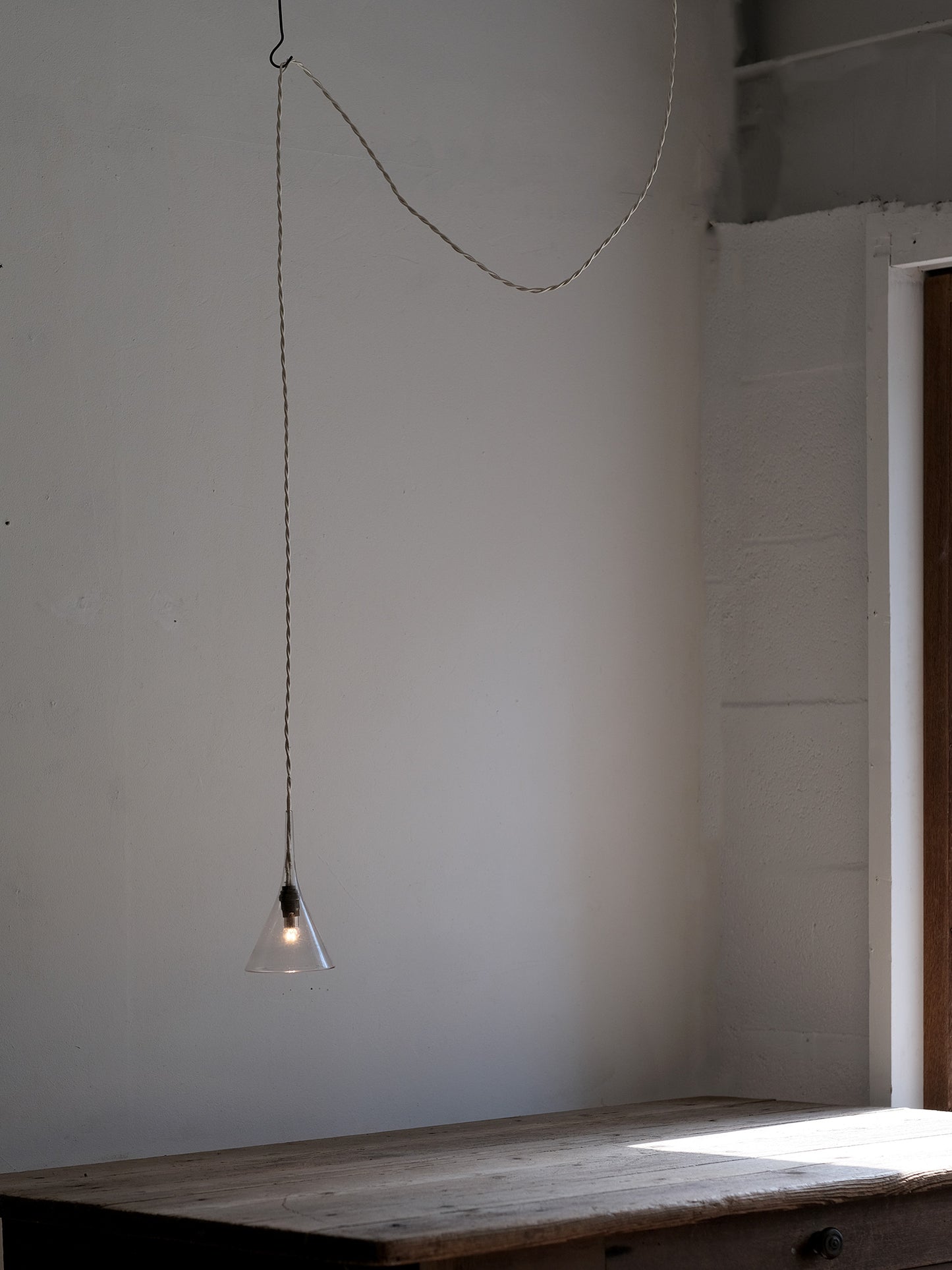 GLASS FUNNEL LAMP SMALL