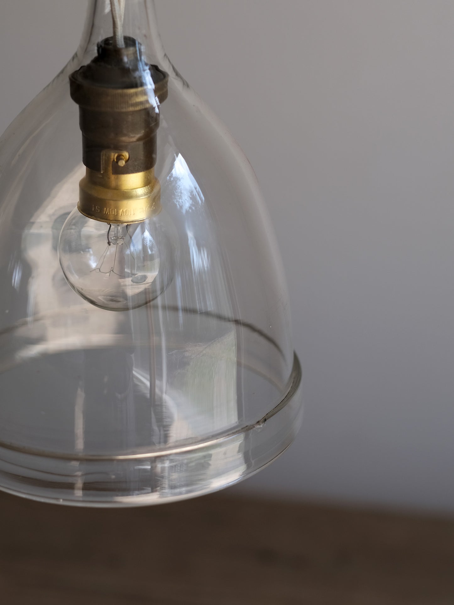 GLASS FUNNEL LAMP MIDDLE