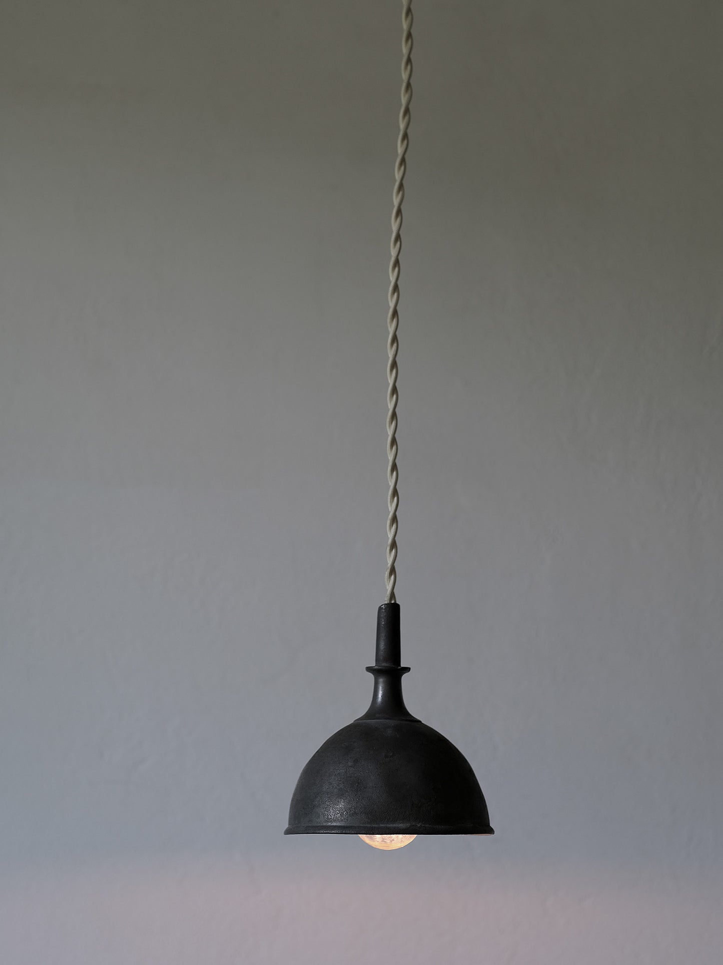 PEWTER FUNNEL LAMP : S