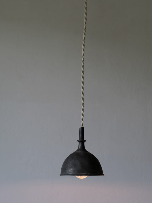 PEWTER FUNNEL LAMP : S