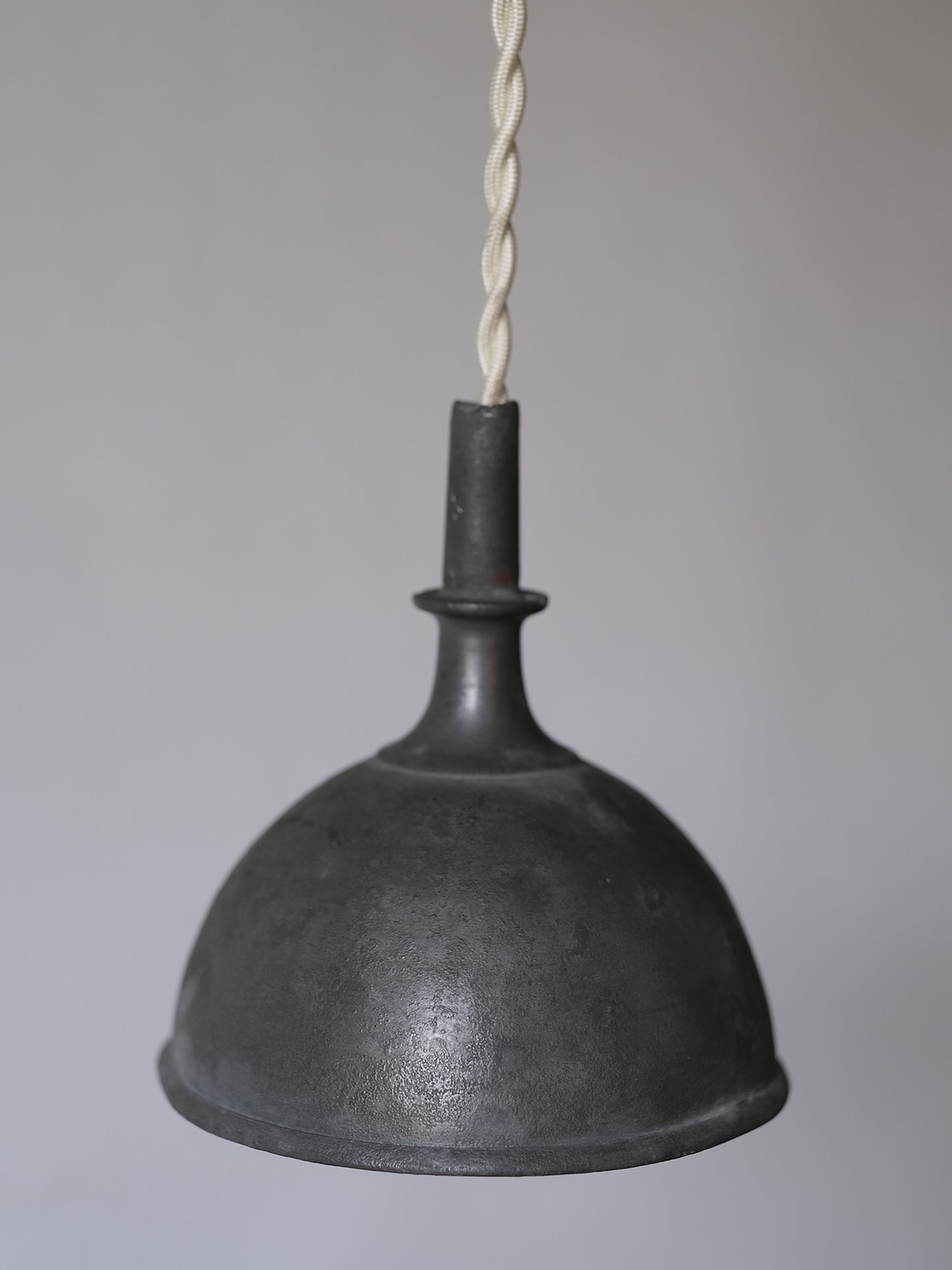 PEWTER FUNNEL LAMP : S
