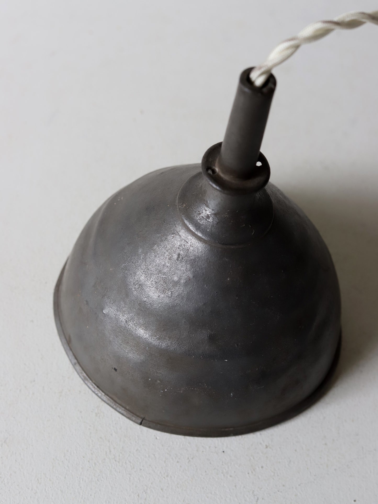 PEWTER FUNNEL LAMP : M
