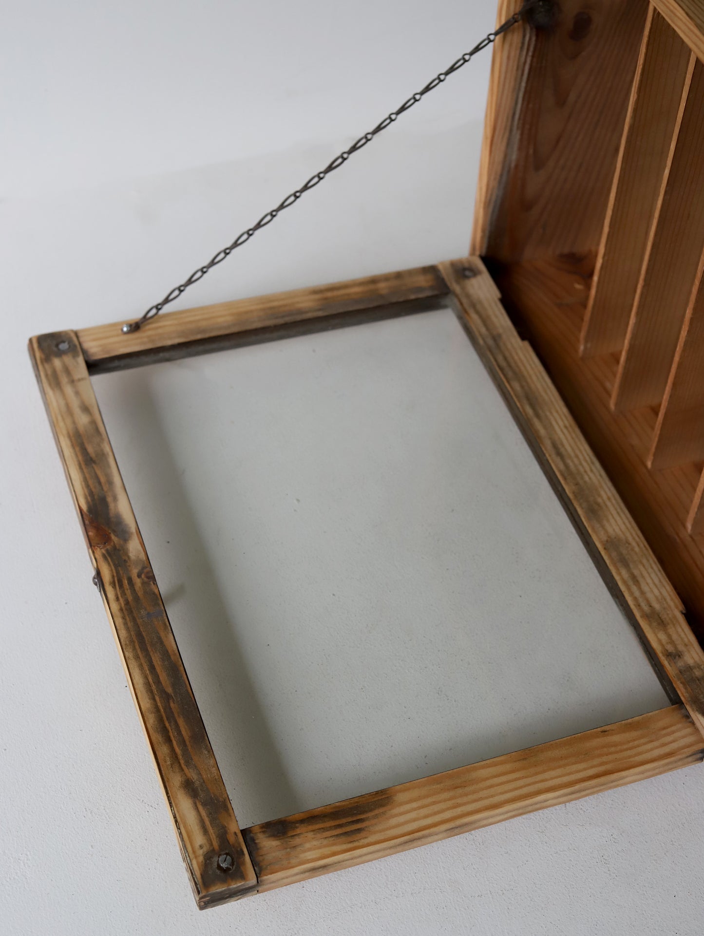 WALL MOUNTED GLASS CABINET