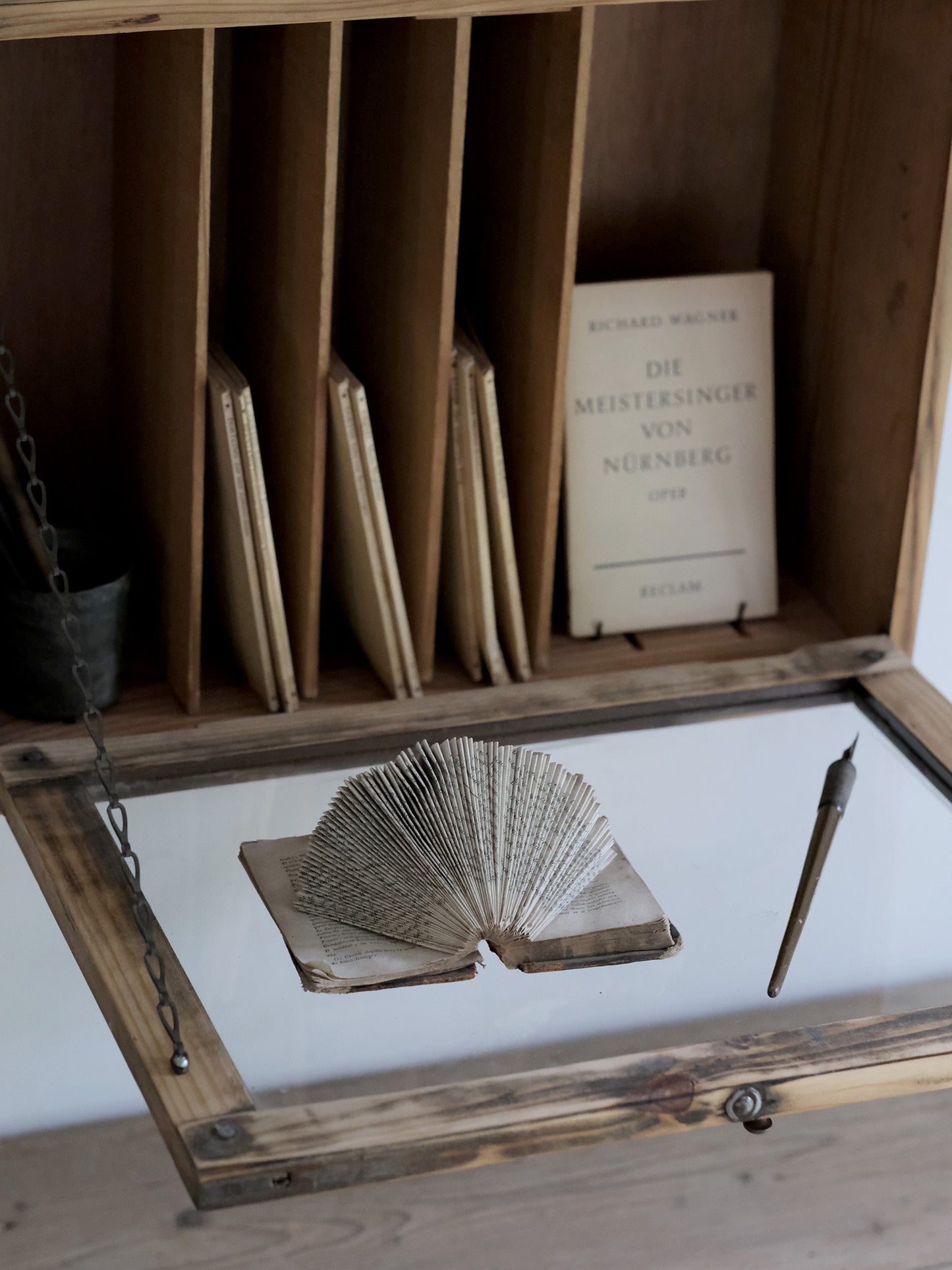 WALL MOUNTED GLASS CABINET
