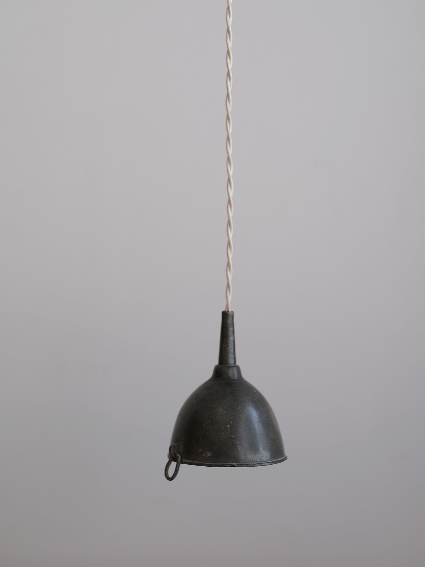 PEWTER FUNNEL LAMP : NO.3