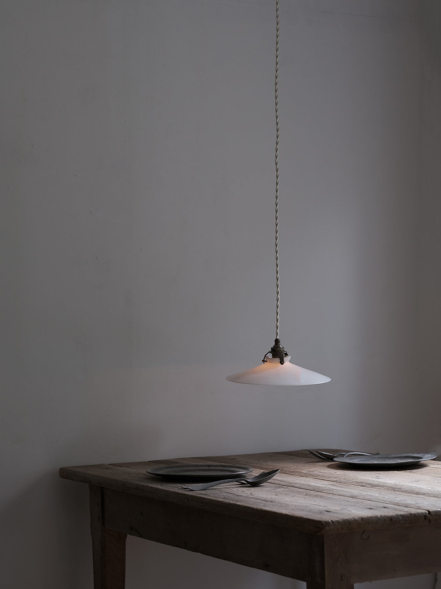 GLASS SHADE LAMP : D