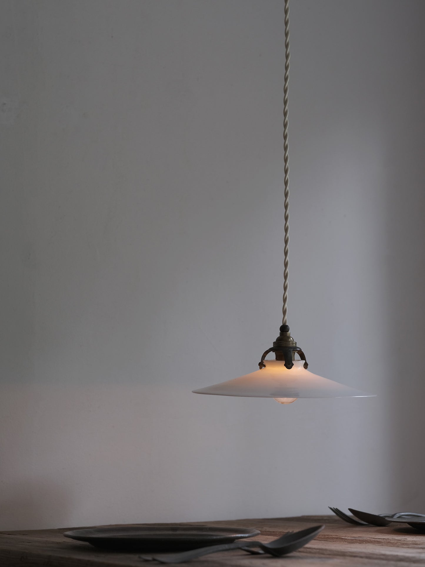 GLASS SHADE LAMP : F