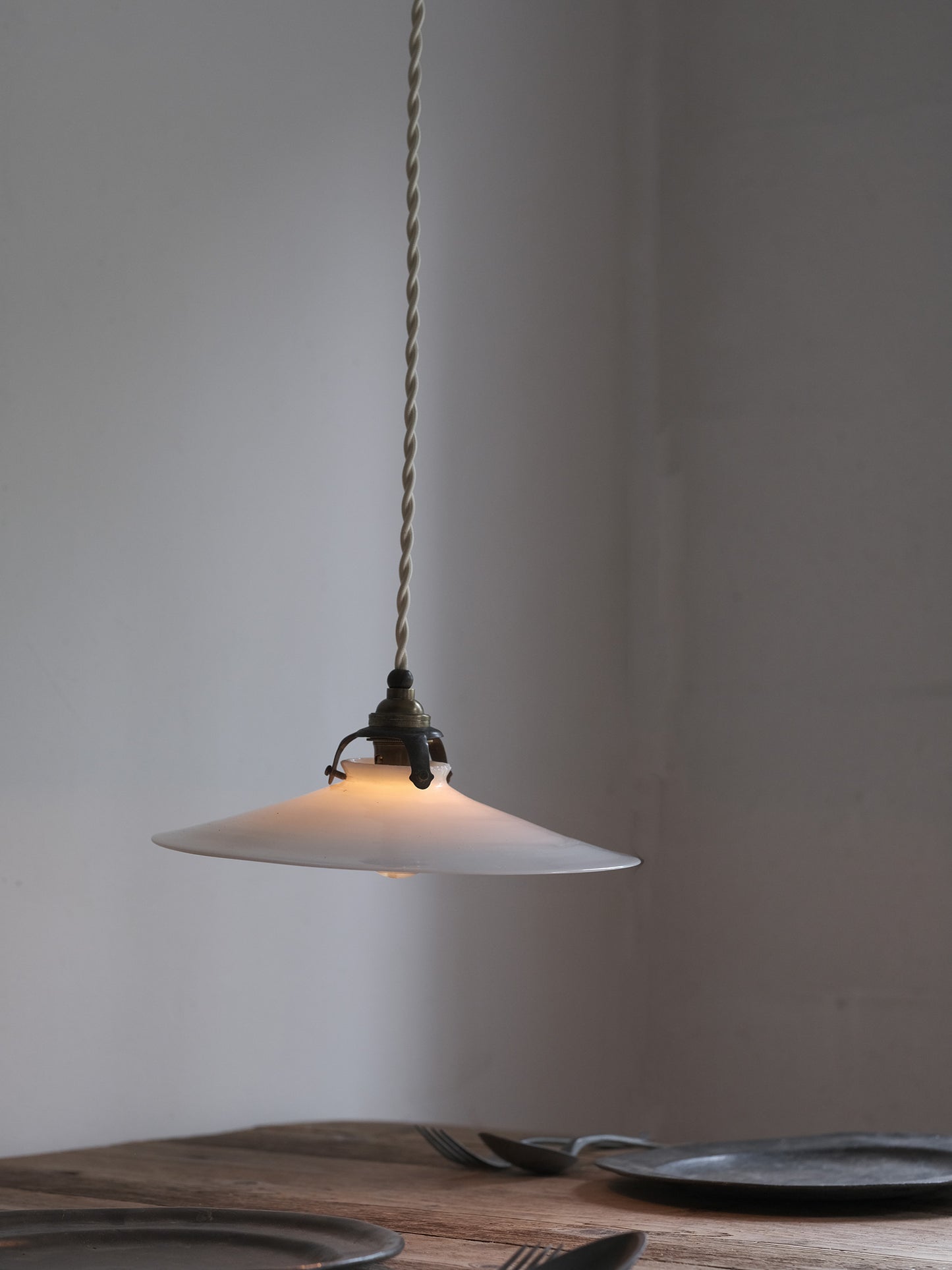 GLASS SHADE LAMP : F