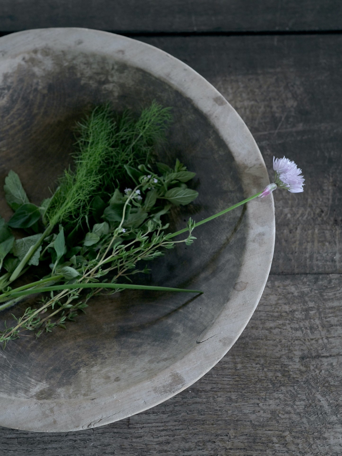 WOODEN PLATE : A