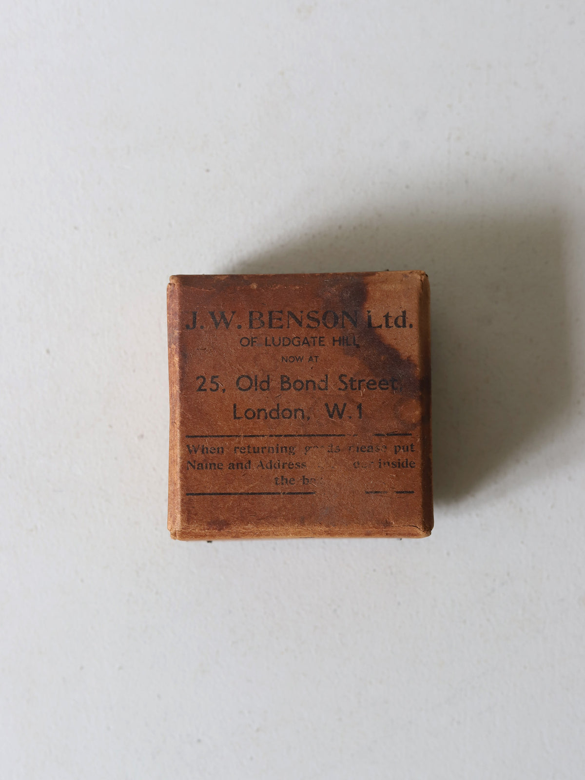 J.W.BENSON PAPER BOX